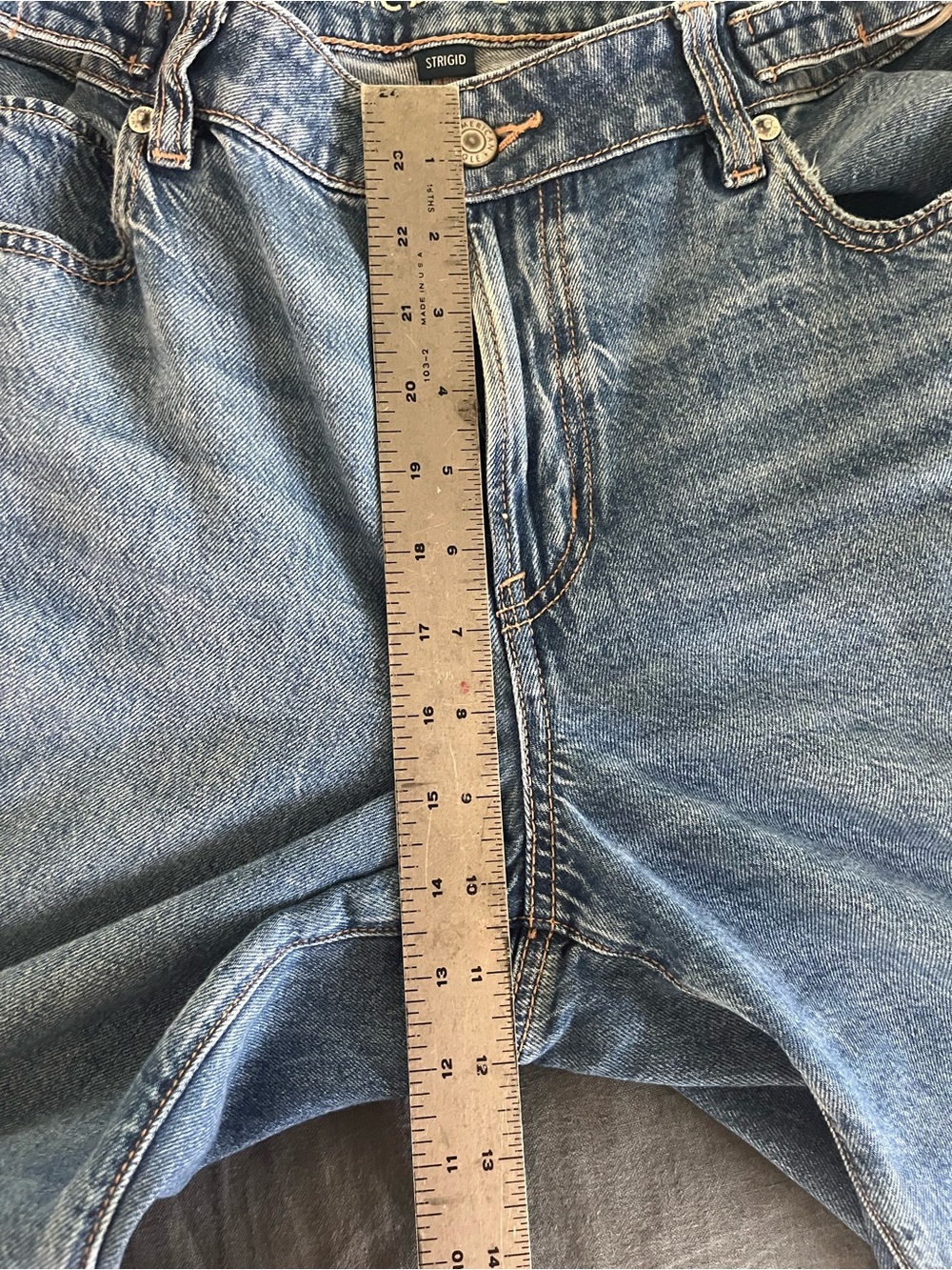 American Eagle Outfitters Blue Low-Rise Baggy Wide-Leg Jeans - Picture 7 of 8